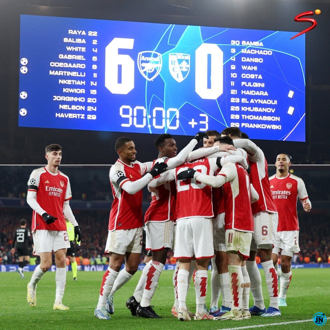 Arsenal hammer Lens 6-0 to win UEFA Champions League Group B - NBC Sports